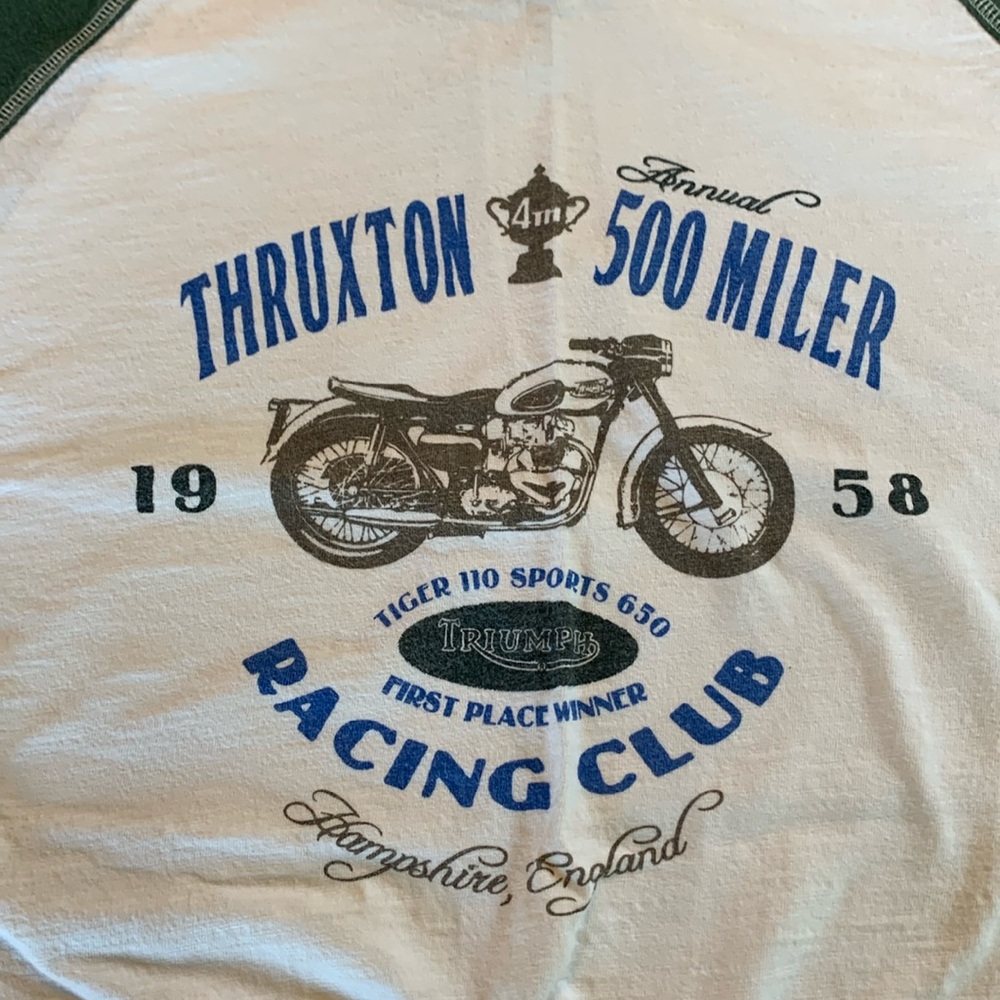Official Triumph motorcycle shirt. Very good shape. Front logo only.